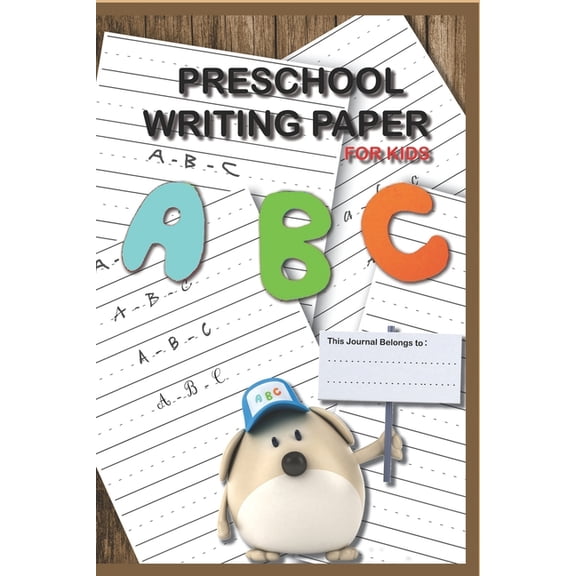 Preschool Writing Paper with detted lines For KIDS : 110 Lined handwriting practice Journal/Notebook