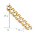 thumbnail image 5 of FJC Finejewelers 14 kt Yellow Gold Curb Lightweight Flat Cuban Chain 22 Inches x 4.7 mm, 5 of 8