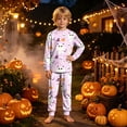thumbnail image 6 of KPOPLK Kids Halloween Pajamas Long-Sleeve PJ Sets for Girls Cozy, Comfy, Funny Kids' Pajama Sets,Size 8-9 Years, 6 of 9