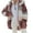 Red, variant on Aayomet Coats For Women Winter Women's Plus Size Classic-Length Puffer Jacket With Hood Winter Coat,Brown 4XL