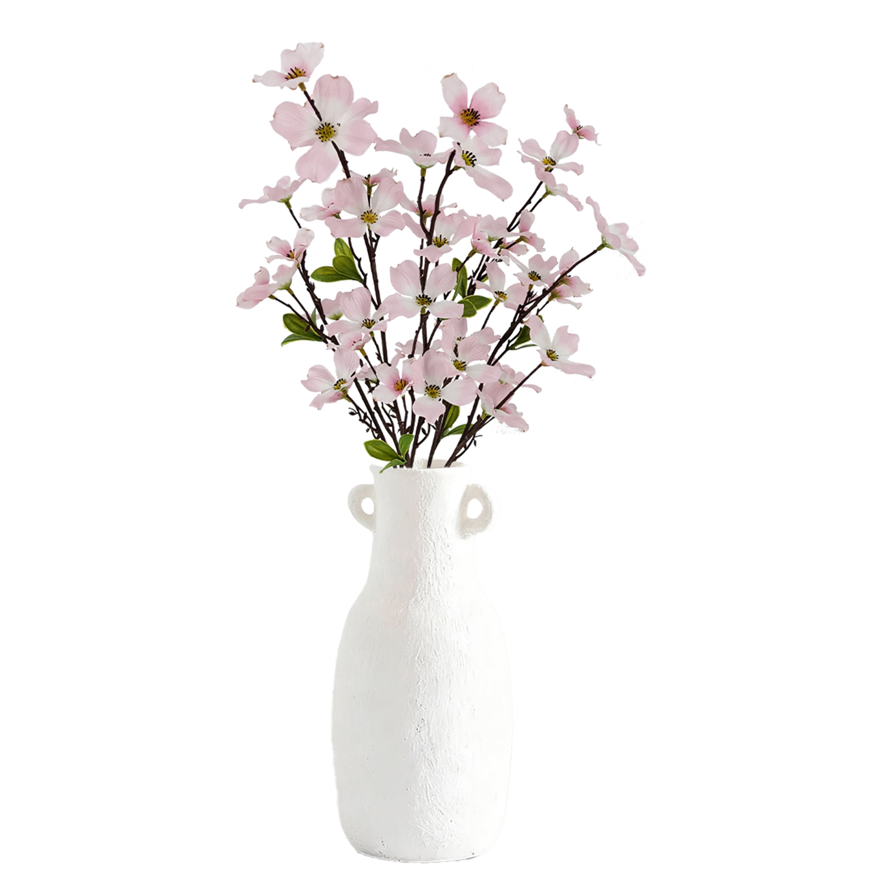 Mainstays 22 inch Artificial Dogwood Bush, Light Pink Color