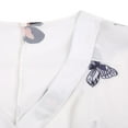 thumbnail image 3 of EIMELI Women Button-down Ruffle Shirt V-neck Long Sleeve Blouse, 3 of 6