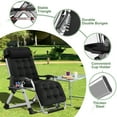thumbnail image 4 of NAIZEA Zero Gravity Chair, Reclining Lounge Chair with Removable Cushion & Tray for Indoor and Outdoor, Ergonomic Patio Recliner Folding Reclining Chair, 4 of 7