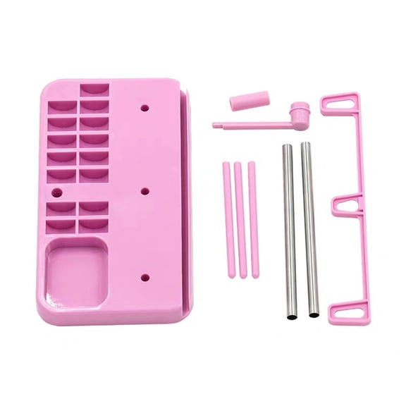 Soporte para 3 Carretes de Hilo Billuyoard Estante Organizador de Costura para Bordado Color Rosa