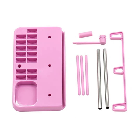 Soporte para 3 Carretes de Hilo Billuyoard Estante Organizador de Costura para Bordado Color Rosa