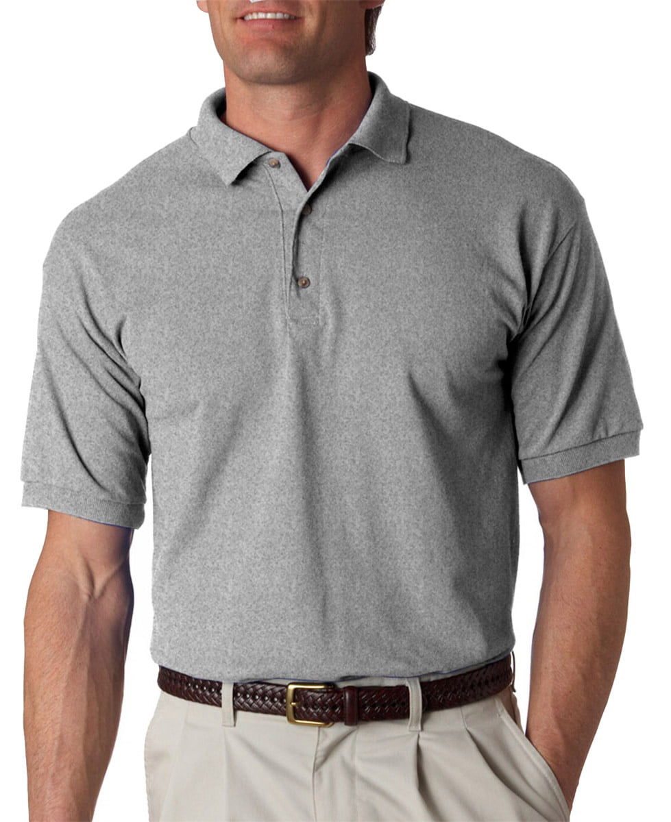 Gildan Adult Comfort Double-Needle Jersey Polo Shirt