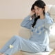 thumbnail image 1 of Pijamas de otoño e invierno para mujer, de algodón, de manga larga, con bonitos dibujos animados, para el hogar, se pueden usar al aire libre, traje de dos piezas, 1 of 5