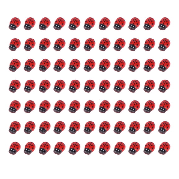 Masteelf 200 Pcs Ladybug Sculpture Stickers DIY Decorations