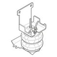 thumbnail image 2 of Firestone Ride-Rite 2488 Ride-Rite Air Helper Spring Kit; Front; Incl. Brackets; Air Helper Springs; Hardware; Air Line; And Inflation Valves; No Drill Required;, 2 of 3
