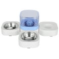 thumbnail image 1 of Comedero automático multifunción para mascotas, bebedero para perros y gatos con diseño de múltiples cuencos (bebedero con doble cuenco (azul)), 1 of 14