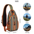 thumbnail image 4 of Sac Bandoulière Rétro Géométrique Léger et Durable pour Bureau et Voyage, 4 of 5