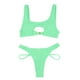 thumbnail image 3 of Gibobby Trajes de Natación para Mujer Mujeres Bandeau Bandage Bikini Set Push Up Traje de baño brasileño Ropa de playa Traje de baño Tow Piece Traje de b(Verde de menta,XL), 3 of 5