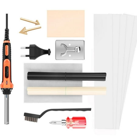 

Fovolat Car Soldering Kit 100W PP Welding Repair Kit With 40 PP Rods 2 Soldering Tips For Car Bumper Repairing manner