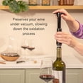 thumbnail image 4 of Vacu Vin Original Wine Saver with 4 Vacuum Bottle Stoppers &acirc;?? Black Wine Preserver Pump for Red or White Wine &acirc;?? Manual Air Remover System &acirc;?? A, 4 of 6