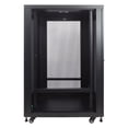 thumbnail image 4 of NavePoint 24U Rack Enclosure Server Cabinet, Mid Depth 33 Inch Deep, Perforated Door Lock and Casters Black, 4 of 6