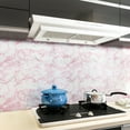 thumbnail image 3 of CRE8TIVE 24"x354" Pink Marble Wallpaper Peel and Stick for Wall Mable Contact Paper for Countertops Self Adhesive Removable Wallpaper Waterproof Glossy Pink Vinyl Roll for Kitchen Cabinets 24" Wide, 3 of 8