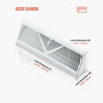 thumbnail image 3 of KFFKFF 15-Inch Floor Vents, Set of 10 Baseboard Vents, HVAC Robust Walk-On Iron Floor Grates, Anti-Rust and Anti-Flaking Air Vent Redirector Adjustable with Metal Regulator, 3 of 9