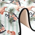 thumbnail image 6 of Dreamtimes Vintage Tropical Flamingo Hallway Runner Rug 2'x6' Kitchen Rug with Rubber Backing Anchor Palm Leaves Non Slip Entryway Rug Runner Washable Soft Area Rug for Hallway Bedroom Kitchen Decor, 6 of 6