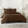 thumbnail image 5 of Hearth & Harbor 3-Piece Brown Duvet Cover Set, Queen, 5 of 5