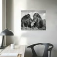 thumbnail image 4 of Nawypu Black And White Lions Canvas Painting Modern Abstract Wall Art Wildlife Animal Posters and Prints Wall Decor Wall Artwork Home Decor Office Kitchen Wall Decoration for Home Classroom Office, 4 of 6
