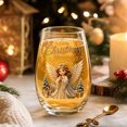 thumbnail image 2 of Christmas Glasses, Stemless Drinking Glass Cups for Xmas Birthday Party Home Kitchen Tabletop Holiday Decor, 2 of 7