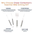 thumbnail image 4 of Cheer Collection 3 piece BBQ Grilling Tool Set, 4 of 6