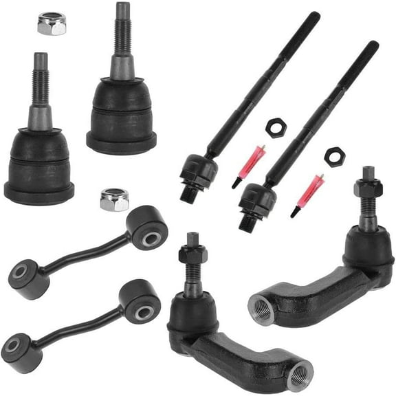 8 Piece Kit LH RH Ball Joint Tie Rod End Sway Bar Link for 06-07 Liberty