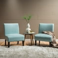 thumbnail image 5 of GDF Studio Kendal Contemporary Fabric Slipper Chair, Blue, 5 of 6