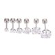 thumbnail image 2 of 6pcs Stud Pendientes para hombres Pendientes de cartílago Partamentos de acero inoxidable, 2 of 7