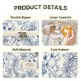 thumbnail image 7 of Soda Candy Large Makeup Bag Cotton Cosmetic Bags for Travel Cute Floral Coquette Aesthetic Toiletry Bag for Women, 7 of 7