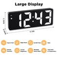 thumbnail image 5 of DAYBETTER Digital Alarm Clock, Alarm Clock for Heavy Sleepers, 6.3inch Led Clock with Temperature Display, 12/24H, Dimmable, Snooze, for Kids Teens Boys Girls, 5 of 8