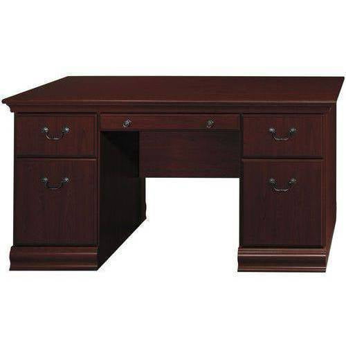 Bush Furniture Birmingham 60w Executive Desk Harvest Cherry