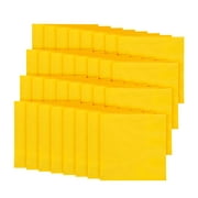Party City Disposable Beverage Napkin, 32 Count (Yellow) - 2-Ply, 5" x 5" - Go Brightly Heavy Duty Classic Beverage Napkins for Parties - Premium Party Supplies Cutlery