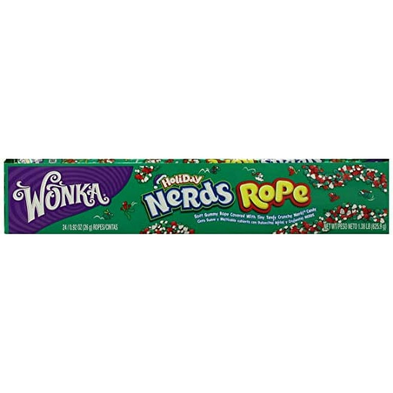Nerds Holiday Ropes, Individually Wrapped Holiday Candy for Stocking  Stuffers, Holiday Themed Nerd Ropes Candy Pack, 0.92 Oz, Pack of 24