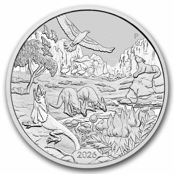 2026 Australia 1 oz Silver Wonders of Australia- The Outback BU