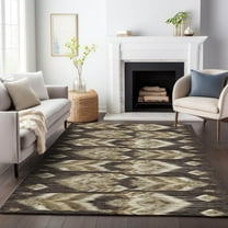 Addison Rugs Chantille Indoor/Outdoor Transitional Southwest Brown Washable Rectangle Rug, 8' x 10'