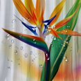 thumbnail image 5 of Orinice  Jungle Green Shower Curtain,Spring Time Contemporary Bird Paradise Flower Abstract Jungle Shower Curtains for Bathroom with 12 Hooks 60x72, 5 of 7