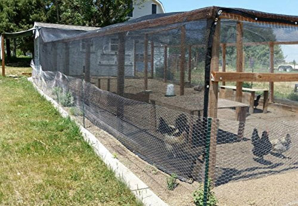 Agfabric 70% Sunblock Shade Cloth with Grommets for Garden Patio - 6' X 12' Black