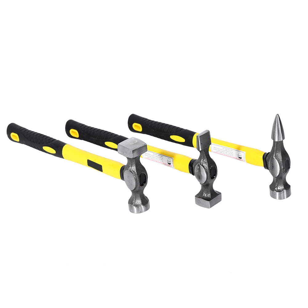 Standard Bumping Hammer,Hammers Dolly Tool Kit,7pcs Car Auto Body Panel Repair Tool Kit Handles Beating Hammers Heel Dolly