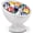 White, variant on Radicaln Marble Coffee Pod Holder for Counter White 7 inch Handmade Stone K Cup Holder, Vertuo Pods Storage, Coffee Bar Accessories, Pod Organizer for Kitchen Countertop