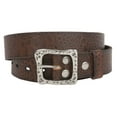 thumbnail image 2 of Snap On 1 1/2" Soft Hand Vintage Genuine Cowhide Full Grain Leather Casual Belt, 2 of 4
