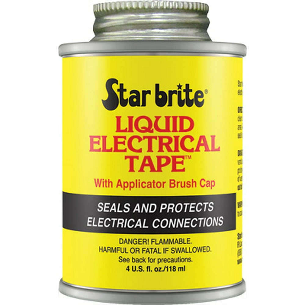 STAR BRITE Liquid Electrical Tape Black 4oz 084104B