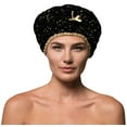 thumbnail image 1 of Gorro de ducha reutilizable y gorro de baño y gorros de ducha impermeables forrados de gran tamaño, grandes, diseñados para todas las longitudes de cabello, con forro de PEVA y banda elástica, sombrer, 1 of 5