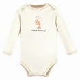 thumbnail image 5 of Touched by Nature Organic Cotton Long-Sleeve Bodysuits, Fortune Cookie, Newborn, 5 of 7