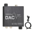 thumbnail image 1 of Digital To Analog Sound Converter, Optical To  Sound Converter Aluminum Alloy Prevent Interference 192KHz With Cable For HD DVD For Home Theater Systems, 1 of 8