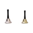 thumbnail image 1 of (2-Pack) Rinsvye Adult Metal Hand Bell Child's Carpet Classroom Dinner Bell Food Speaking Buttons for Dogs Line Alarm Clock Jingle Trombetta Coffee Bell, 1 of 9