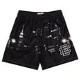 thumbnail image 3 of Pantalones cortos de gimnasio con estampado Floral para hombre, Shorts clásicos de malla básica para gimnasio, baloncesto, deportes de playa, 2024, 3 of 5