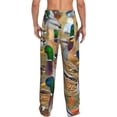thumbnail image 7 of Salouo Mallard Ducks Print Pajama Pants for Men, Lounge Pants Elastic Waistband Casual Men's sleepwear Loungewear Sleep Pajama Pant -Small, 7 of 7