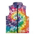 thumbnail image 4 of Pzuqiu Colorful Tie-Dye Sleeveless Vests Toddler Girl Clothes Size 4 Soft Zip Up Fall Winter Warm Outerwear With Pockets Casual Fall Outfits Fashion Clothing for Daily Life, 4 of 7