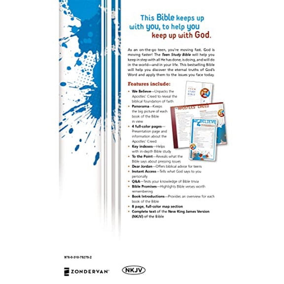Pre-Owned Teen Study Bible-NKJV (Hardcover) 0310752752 9780310752752